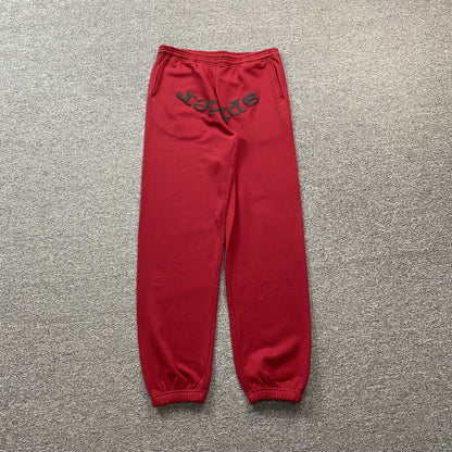 SP5DER VVS SWEATPANTS RED Status Shipping