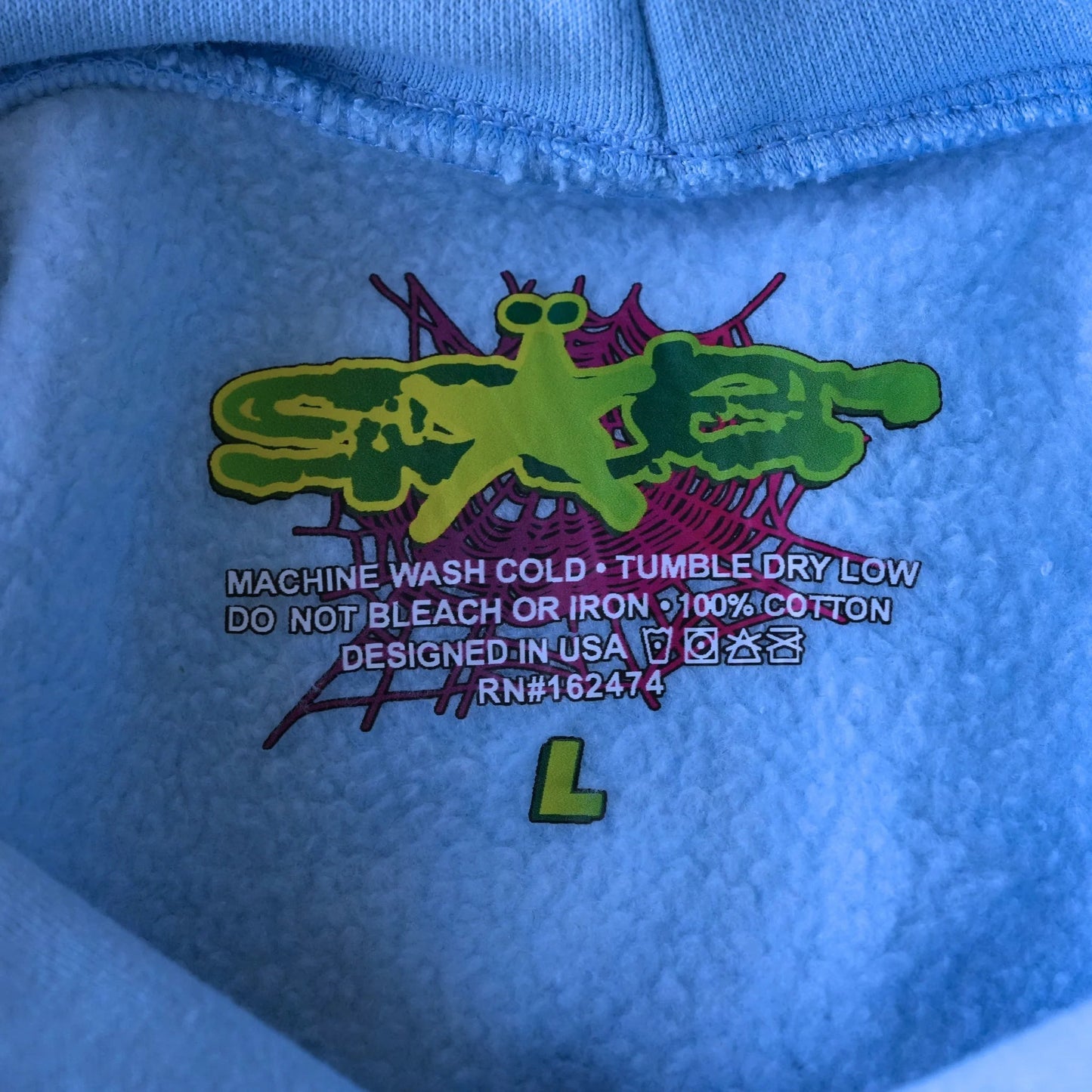 SP5DER WEB HOODIE SKY BLUE Status Shipping